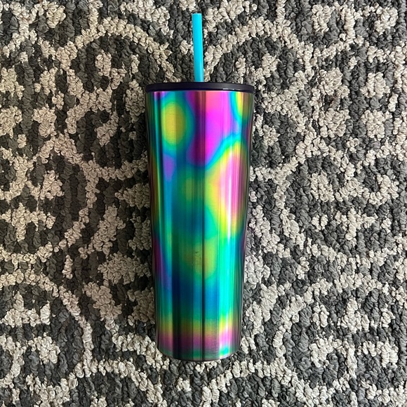 Starbucks 2023 Fluorescent Rainbow Tumbler with Straw (24 oz) - Picture 3 of 5